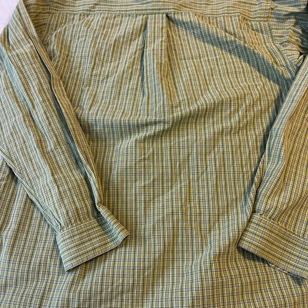 Cinch Men's Green Plaid Button-Down Shirt‎ Size Medium cowboy western